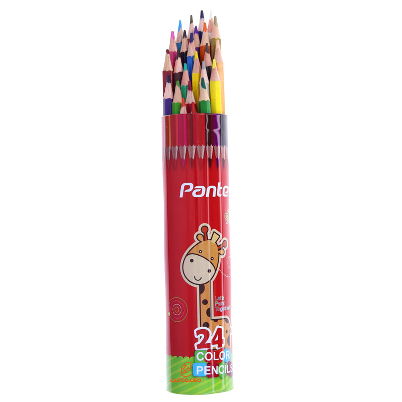 مداد رنگی 24 رنگ استوانه ای پنتر