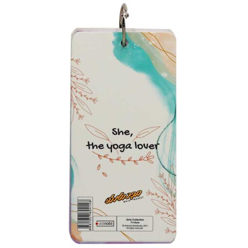 دفترچه یادداشت حلقه دار طرح Yoga Lover دات نوت