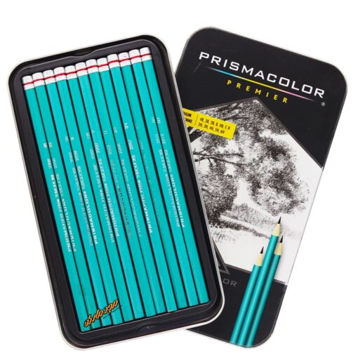 مداد طراحی حرفه ای 12 عددی سری مدیوم پریسما کالر Prismacolor