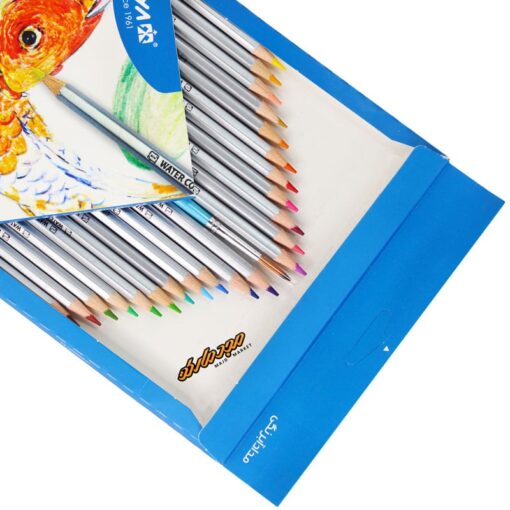 مداد آبرنگی 24 رنگ جعبه مقوایی طرح ماهی آریا Arya
