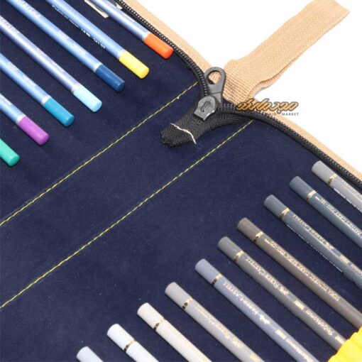 کیف مداد رنگی 120 رنگ زیپ دار طرح دار 301 کانگورو