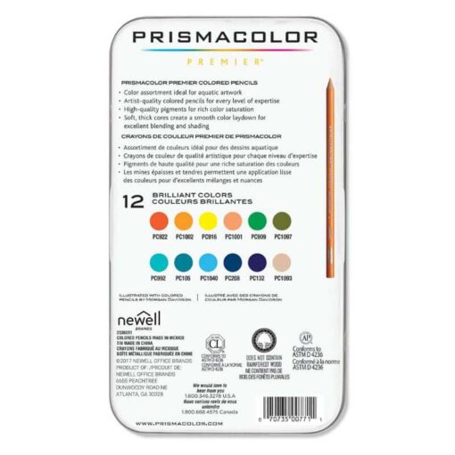 مداد رنگی 12 رنگ مدل دریا پریسما کالر Prismacolor