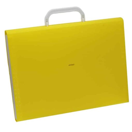 کیف فایلی 12 خانه زرد اسکای