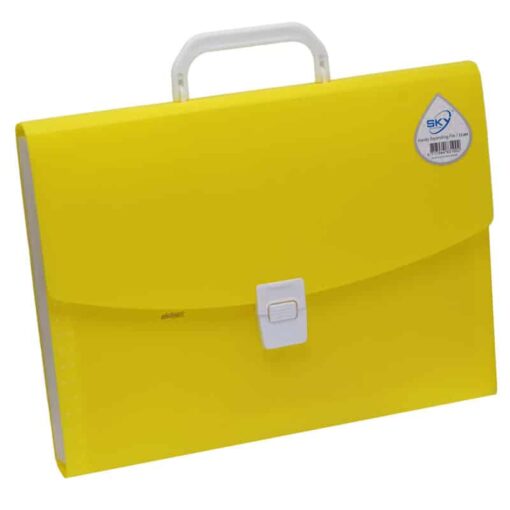 کیف فایلی 12 خانه زرد اسکای