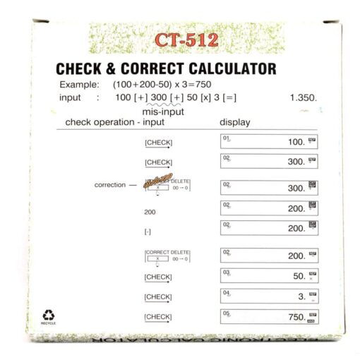 ماشین حساب رومیزی 12 رقم مدل Ct-512