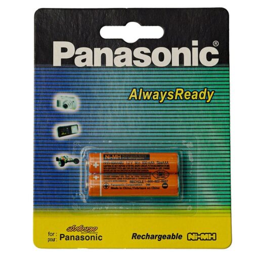 باتری نیم قلمی شارژی بسته دو عددی پاناسونیک Panasonic