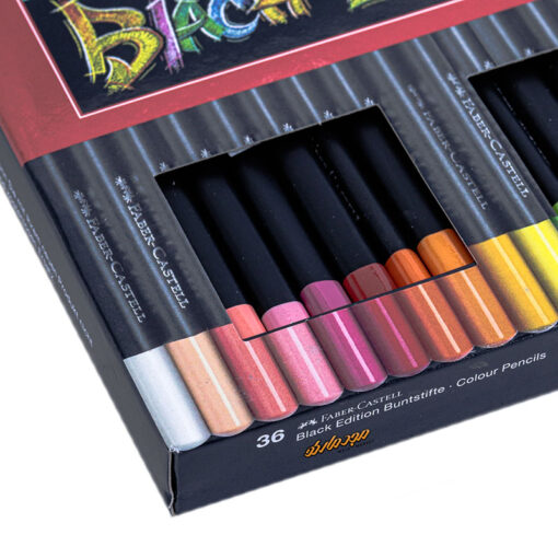 مداد رنگی 36 رنگ بلک ادیشن جعبه مقوایی فابر کاستل Fabercastell