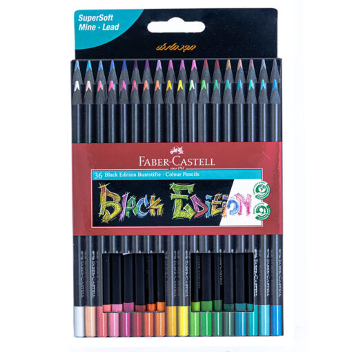 مداد رنگی 36 رنگ بلک ادیشن جعبه مقوایی فابر کاستل Fabercastell