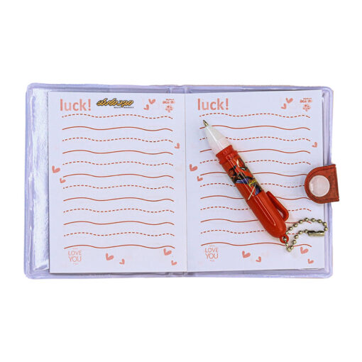 دفترچه یادداشت فانتزی همراه با خودکار قرمز طرح سوپرمن و هالک