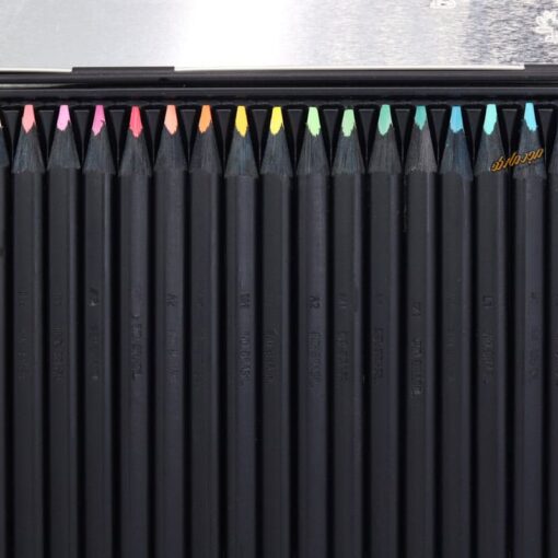 مداد رنگی 36 رنگ فابر کاستل جعبه فلزی بلک ادیشن Fabercastell