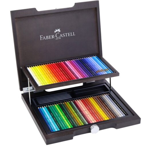 مداد رنگی 72 رنگ پلی کروموس جعبه چوبی فابرکاستل Fabercastell