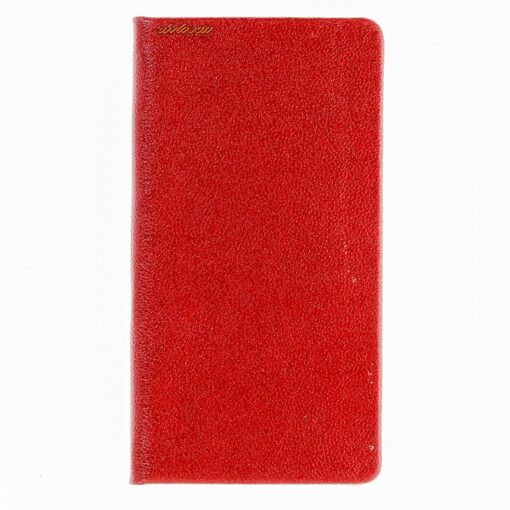 تقویم جیبی 1402 قرمز جلد سخت کلیپس Clips