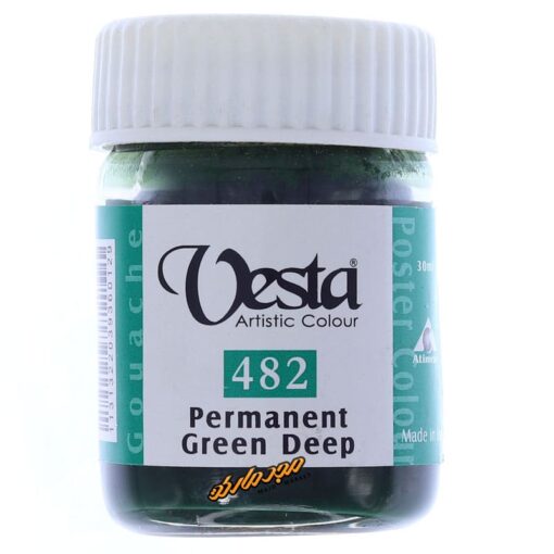 گواش سبز کله غازی (Permanent Green Deep) کد 482 وستا Vesta