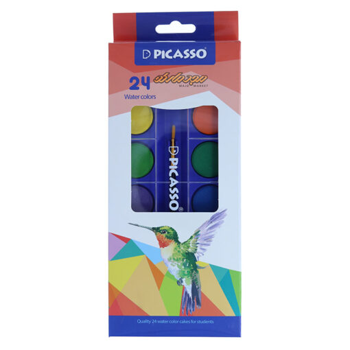 آبرنگ 24 رنگ طرح پرنده پیکاسو Picasso