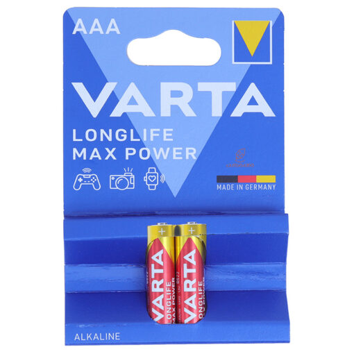 باتری نیم قلمی لانگ لایف مکس پاور 2 عددی قرمز وارتا Varta (2)