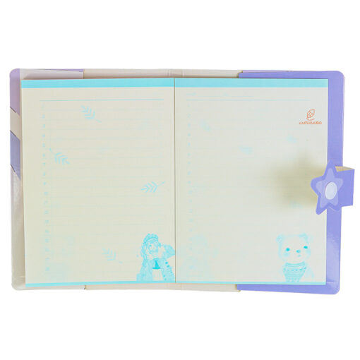 دفترچه یادداشت فانتزی نرمالو سبز طرح فرشته کوچولو
