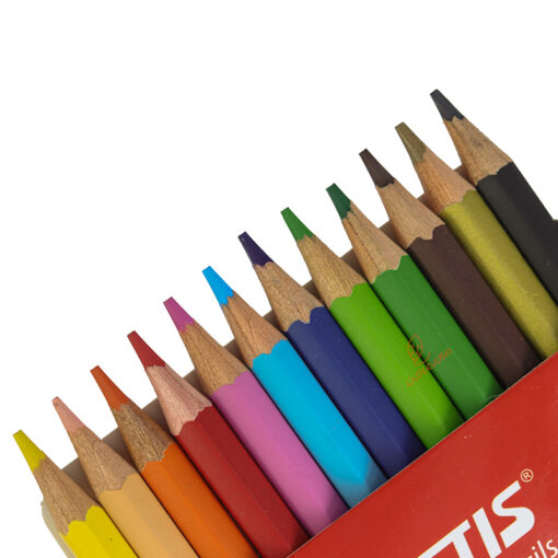 مداد رنگی 12 رنگ جعبه مقوایی طرح بستنی فکتیس Factis