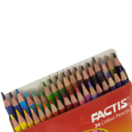 مداد رنگی 36 رنگ جعبه مقوایی طرح شهربازی فکتیس Factis