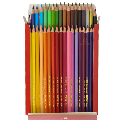 مداد رنگی 36 رنگ جعبه مقوایی طرح دختر جنگلی فکتیس Factis