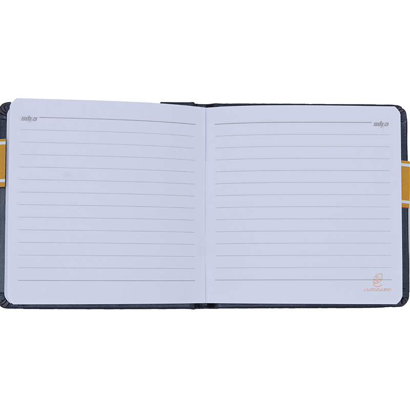 دفترچه یادداشت خشتی مشکی کلیپس