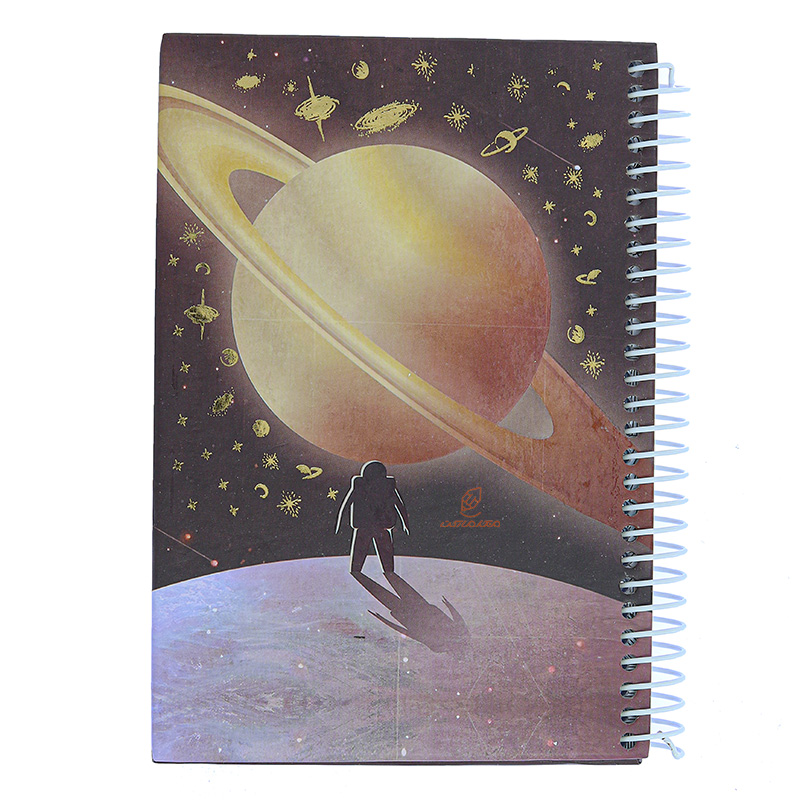 دفترچه یادداشت سیمی کد 3501 طرح فضانورد و سیاره کینگ King