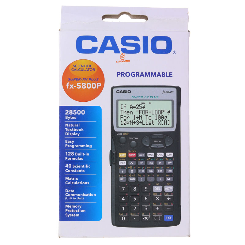 ماشین حساب مهندسی اصلی مدل Fx-5800P کاسیو Casio