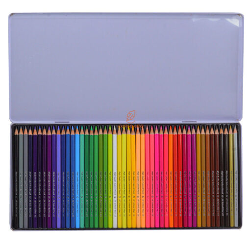 مداد رنگی 48 رنگ جعبه فلزی طرح پیاده روی اسکول مکس School Max