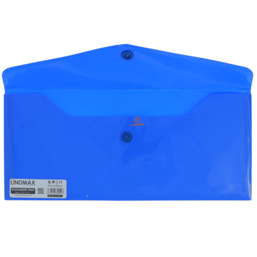 پوشه دکمه دار آبی ملخی (نامه) Eg61 لینومکس Linomax