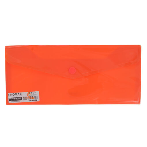 پوشه دکمه دار نارنجی ملخی (نامه) Eg61 لینومکس Linomax