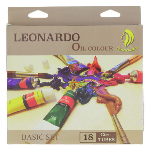 رنگ روغن 18 رنگ 12 میل لئوناردو Leonardo