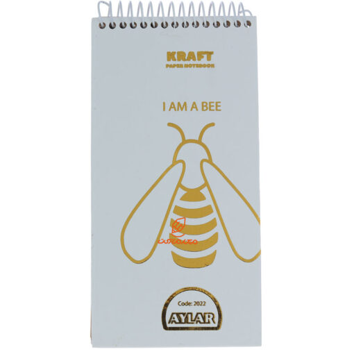 دفترچه یادداشت سیمی کرافت طرح زنبور 2022 آیلار Aylar