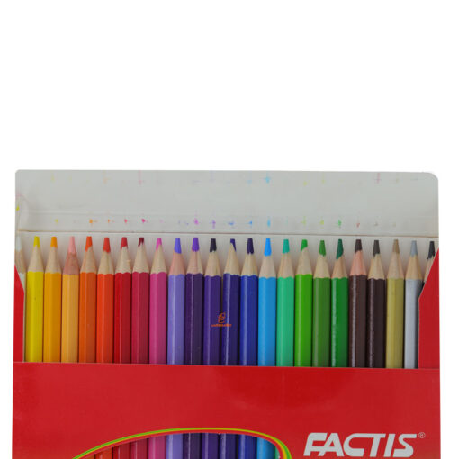 مداد رنگی 24 رنگ جعبه مقوایی طرح خرگوش ها فکتیس