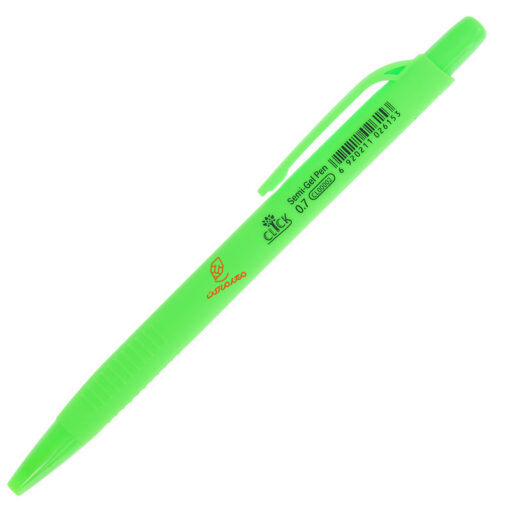 خودکار فشاری 0.7 سبز روشن مدل Gel Pen کلیک Click