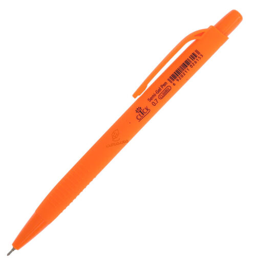 خودکار فشاری 0.7 نارنجی مدل Gel Pen کلیک Click