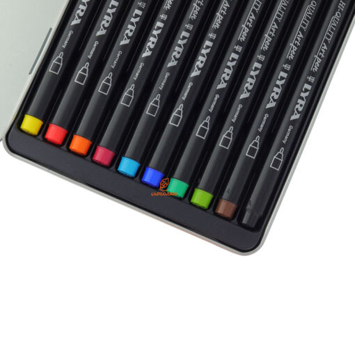 ماژیک طراحی حرفه ای 10 رنگ مدل Art Pen لیرا Lyra