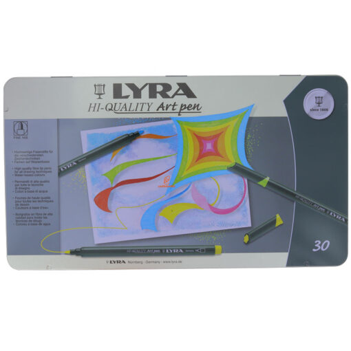 ماژیک طراحی حرفه ای 30 رنگ مدل Art Pen لیرا Lyra